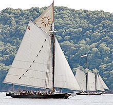 Sloop Clearwater and Schooner Pioneer